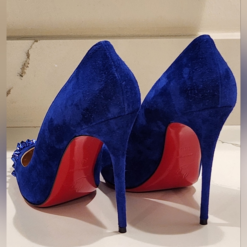 Christian Louboutin Veau Velours Drama pumps 100 Size 38.5 or 9 - Picture 2 of 16